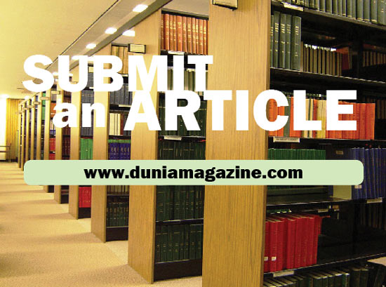 write for DUNIA Magazine