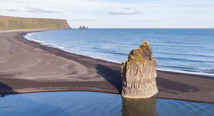 black sand beach, Iceland
